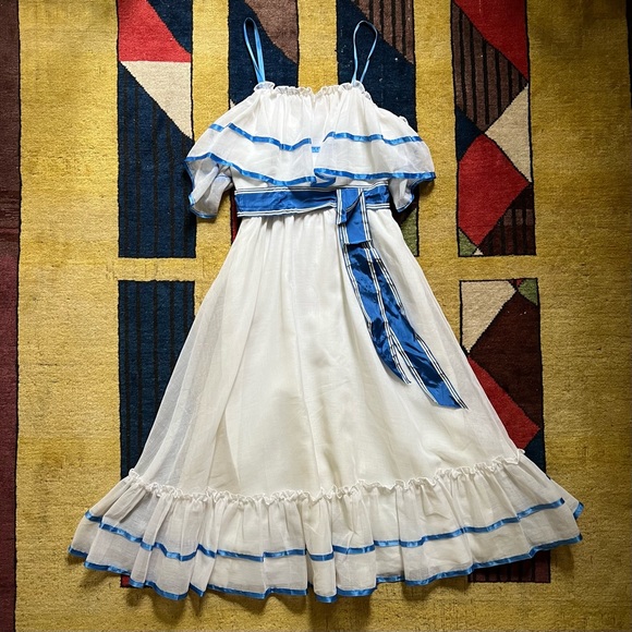 Vintage 80s Flirtations Alfred Angelo union made party/prom dress - Picture 3 of 7